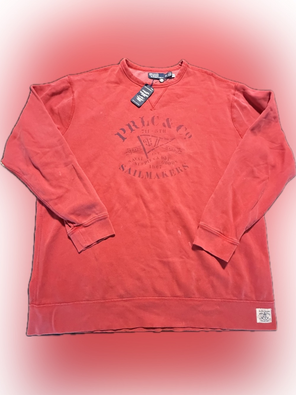 Polo Ralph Lauren Sailmakers Vintage Fleece Sweatshirt Men’s 2XLT tall new
